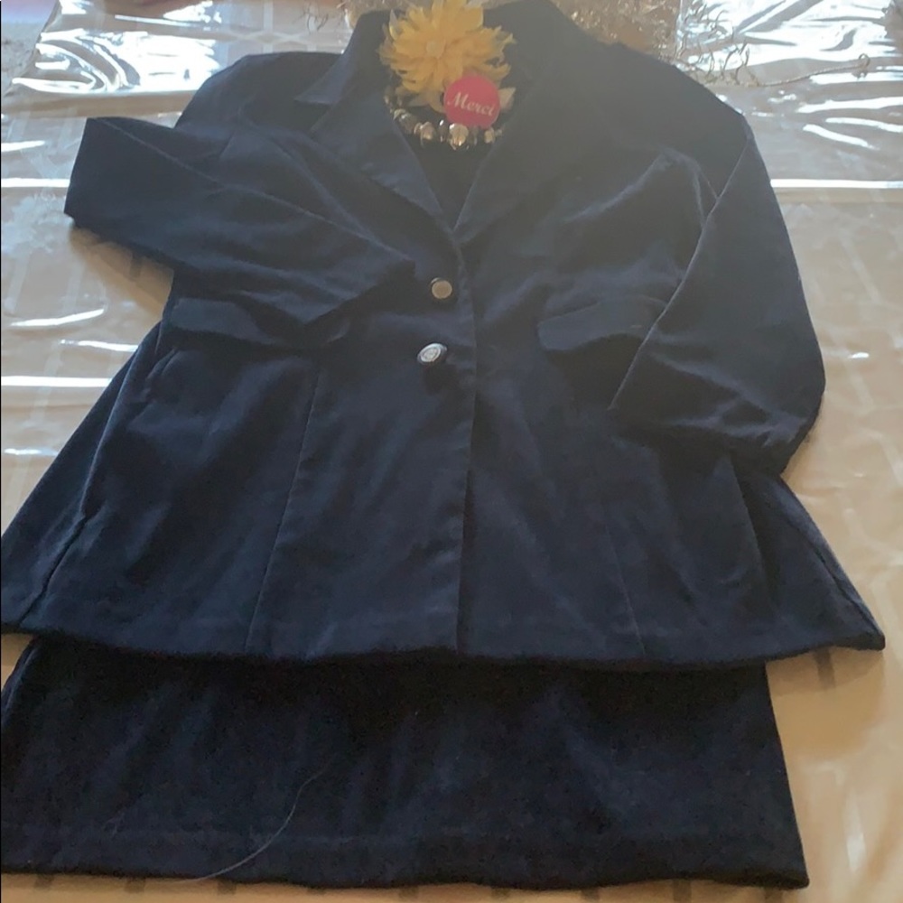 🎀navy dress with jacket 🌸